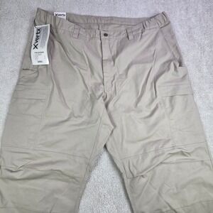 NWT Vertx Men's Canvas Khaki Cargo Pants Size 46 Unf Cotton Outdoors Workwear